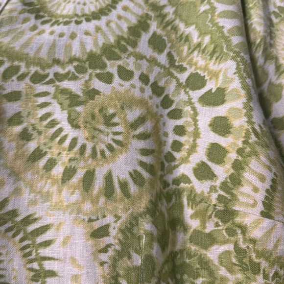 JM Collection Womens 16W Linen Button Up blouse Top Lagenlook coastal grandma - Picture 5 of 9